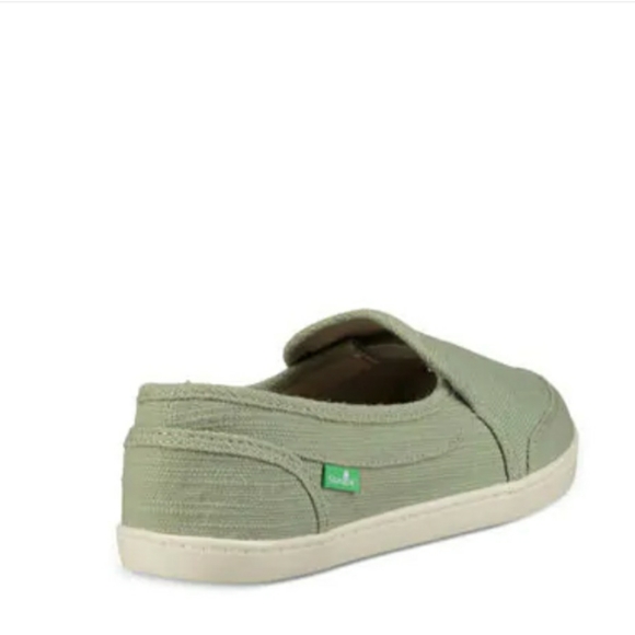 Sanuk Pair O Dice Hemp Women's Shoes, Light Green - Picture 2 of 7